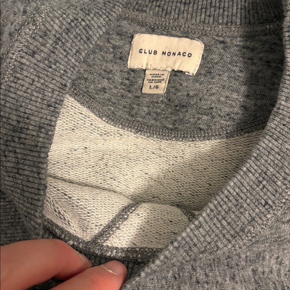 Club Monaco Sweatshirt Weight Shirt - Picture 3 of 9